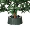 Gardenised Green Plastic Christmas Tree Stand With Screw Fastener QI003953